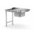 Hendi 231777 Loading table with sink for dishwasher (left side)