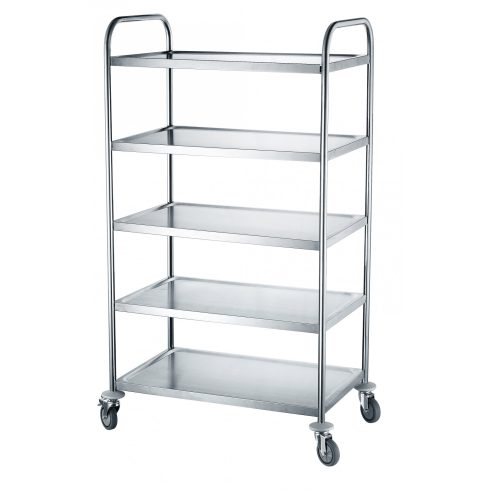 Hendi 810125 Serving trolley with 5 shelves