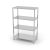 Hendi 812525 Storage rack with 4 shelves - for self-assembly,1000x400x(H)1800 mm